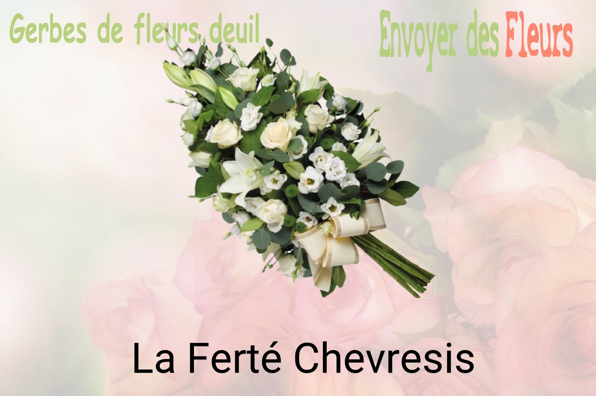 Gerbe de fleurs de deuil livrée à La Ferté-Chevresis